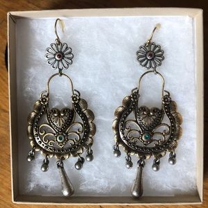 Lucky Brand gold dangle earrings